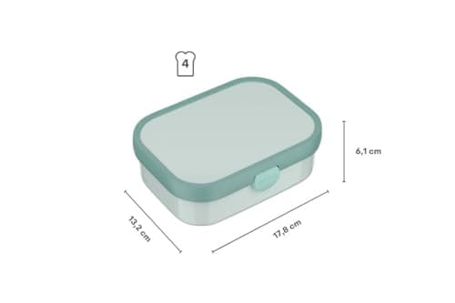 Mepal - Brotdose Kinder Campus - Bento Box Kinder - Brotdose Kinder mit Fächern & Gabel - Meal Prep Box mit Clip-Verschluss - BPA-frei & Spülmaschinenfest - 750 ml - Avengers – Bild 3