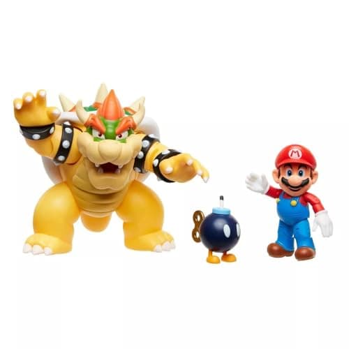 Super Mario Nintendo Bowser 18cm vs. Mario Figuren Set – Bild 3