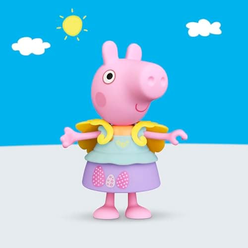Peppa Pig Peppa Wutz Frühlingszeit Anziehspaß Figur mit 6 Accessories, kinderleicht anziehen, 15 cm Puppe, Vorschulspielzeug für Mädchen und Jungen ab 3 Jahren – Bild 7