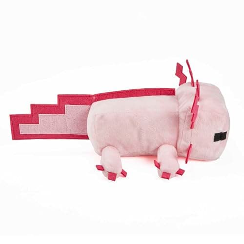 Mattel Minecraft, Axolotl Plüschfigur, ca. 21 cm – Bild 4