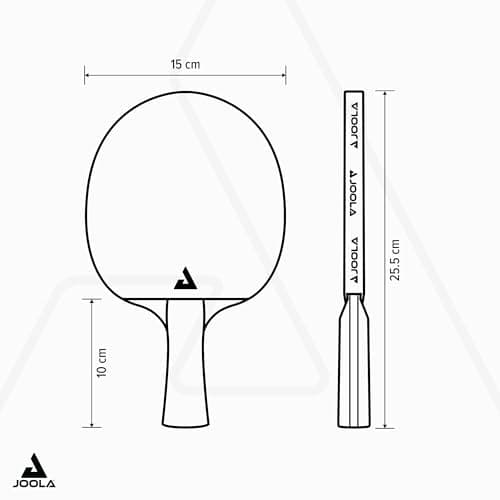 JOOLA Tischtennis Set Duo PRO 2 Tischtennisschläger + 3 Tischtennisbälle + Tischtennishülle – Bild 7