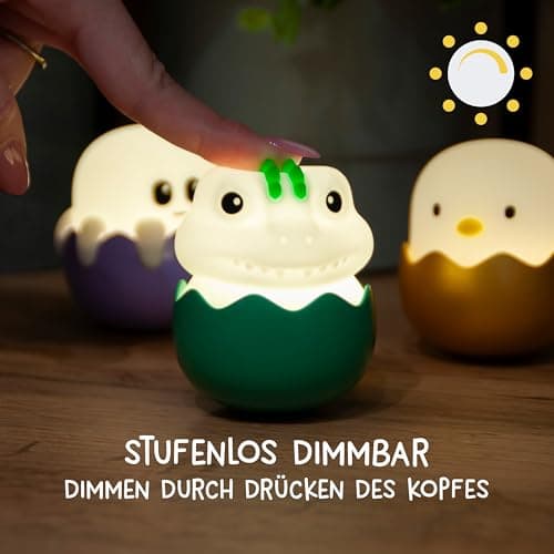 MegaLight Blind Box Mini Nachtlichter für Kinder | Mystery Box | zufällige Figurenauswahl | 1 aus 9 zum Sammeln | USB-C AKKU | wiederaufladbar | stufenlos dimmbar | mit Anhänger – Bild 2