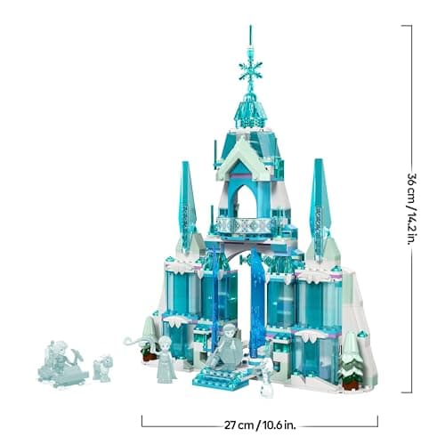 LEGO ǀ Disney Frozen Elsas Winterpalast, BAU- und Spielset für Kinder mit Modell-Palast und Minifiguren ELSA und Anna, Geschenk für Mädchen, Jungen und Filmfans ab 6 Jahren – Bild 3