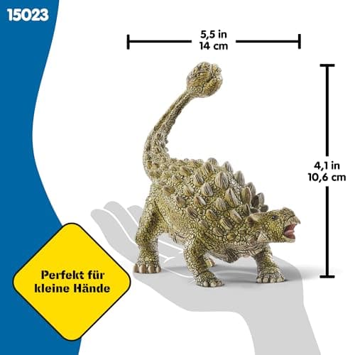 SCHLEICH Dinosaurs | Ankylosaurus 15023 | detailgetreuer Dino | Dinosaurier Spielzeug zum Sammeln | tolles Geschenk für Mädchen und Jungen | Dino Spielzeug ab 3 Jahre | 14 x 7 x 11 cm – Bild 3