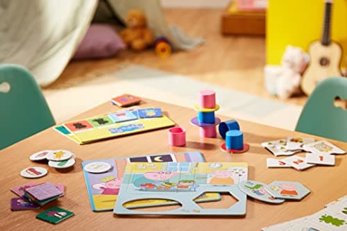 Lisciani - PEPPA PIG - Sammlung von 10 Lernspiele ab 2 Jahren - Farben, Formen, Puzzle, Zahlen, Memory, Suchen & Finden – Bild 3