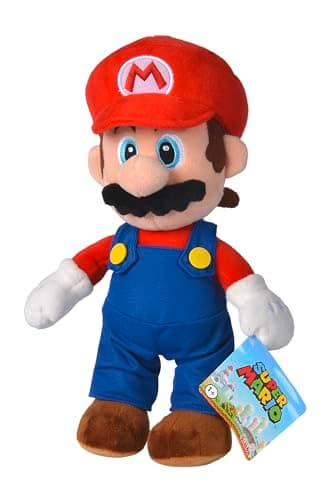 Simba 109231010 - Super Mario Plüschfigur, 30cm, kuschelweich, Nintendo, Charakter aus weltberühmten Computerspiel, ab den ersten Lebensmonaten geeignet – Bild 4