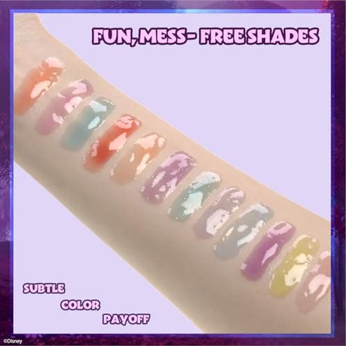 Disney Frozen 12-teiliges set, pflanzenbasierter Lipgloss, erstes Makeup-Set für Mädchen, perfekt für Partys, Pyjamapartys und Geburtstagsgeschenke, ab 3 Jahren – Bild 4