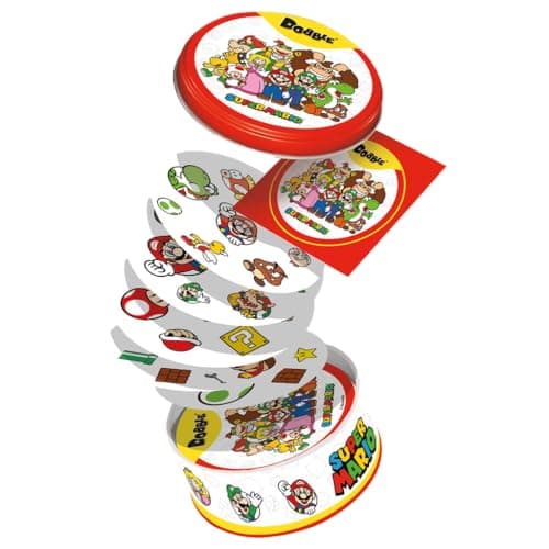 Zygomatic, Dobble Super Mario, Familienspiel, Kartenspiel, 2-8 Spieler, Ab 6+ Jahren – Bild 3
