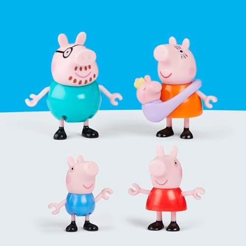Peppa Pig Peppas fünfköpfige Familie Figurenset, Pink – Bild 7