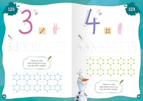 Disney Die Eiskönigin 2: Das große Vorschulbuch: Buchstaben, Zahlen, Konzentration – Bild 6