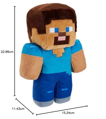 Mattel Steve Minecraft - Plüschfigur 21 cm, kuschelig & ideal zum Sammeln, Geschenk für Minecraft-Fans ab 3 Jahren – Bild 2