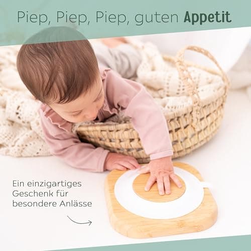 wunderwunsch - Personalisierter Baby Teller mit Saugnapf - Praktisches Kleinkind Zubehör mit Namen - Kinder Teller Rutschfest - Personalisierte Geschenke  – Bild 3