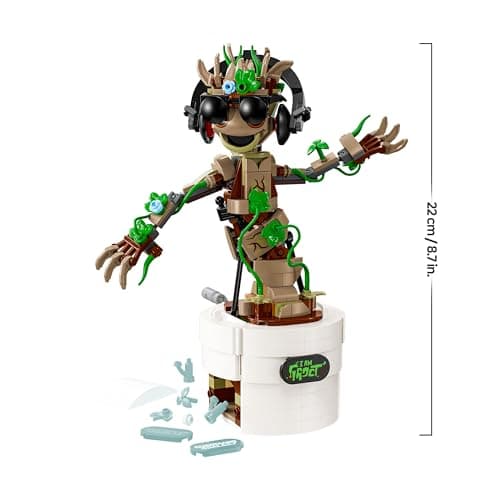 LEGO | Marvel Tanzender Groot - Animierte Minifigur eines Charakters aus Guardians of The Galaxy - Interaktives Spielset  – Bild 3