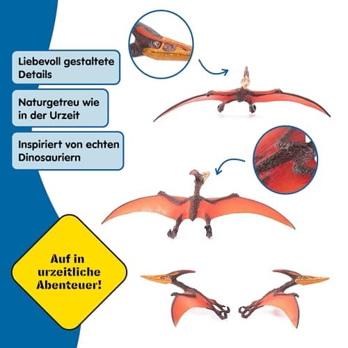 SCHLEICH Dinosaurs | Pteranodon 15008 | detailgetreuer Dino | Dinosaurier Spielzeug zum Sammeln | tolles Geschenk für Mädchen und Jungen | Dino Spielzeug ab 3 Jahre  – Bild 5