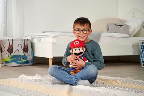 Simba 109231010 - Super Mario Plüschfigur, 30cm, kuschelweich, Nintendo, Charakter aus weltberühmten Computerspiel, ab den ersten Lebensmonaten geeignet – Bild 2