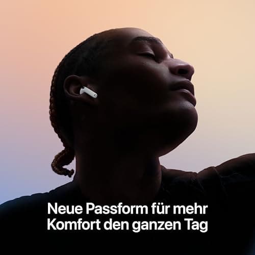 Apple AirPods 4 Kabellose Kopfhörer, Bluetooth Kopfhörer, Personalisiertes 3D Audio, Schutz vor Schweiß und Wasser, USB-C Ladecase, H2 Chip, bis zu 24 Std. Wiedergabe – Bild 3