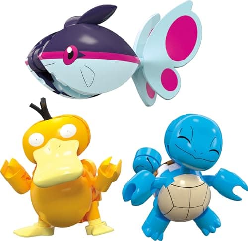 MEGA Pokémon Actionfigur-Bauspielzeug, Wasserabenteuer mit 319 Teilen und beweglichem Schiggy, Enton und Finneon – Bild 6