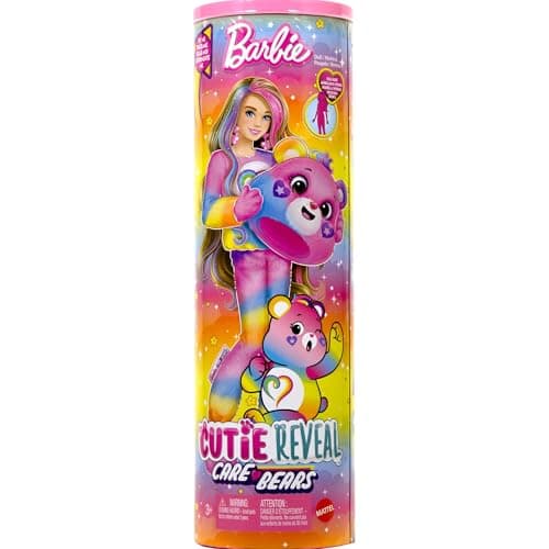 Barbie Cutie Reveal Puppe mit Accessoires, Glücksbärchis-Serie 2, Togetherness-Bärchi mit 10 Überraschungen, einschließlich Farbwechsel und Mini-Bärchi – Bild 6