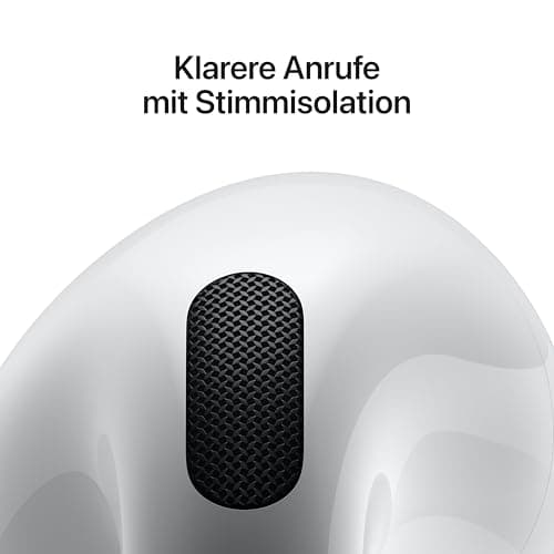 Apple AirPods 4 Kabellose Kopfhörer, Bluetooth Kopfhörer, Personalisiertes 3D Audio, Schutz vor Schweiß und Wasser, USB-C Ladecase, H2 Chip, bis zu 24 Std. Wiedergabe – Bild 5