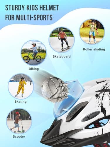 Fahrradhelm Kinder, Verstellbarer Kinderhelm für Jungen und Mädchen im Alter von 3–15 Jahren – Bild 7