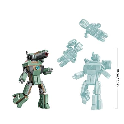 LEGO ǀ Marvel Iron Man & War Machine vs. Hammer Drones - Building Toy with 2 Minifigures & 2 Action Figures with Stud Shooters  – Bild 3