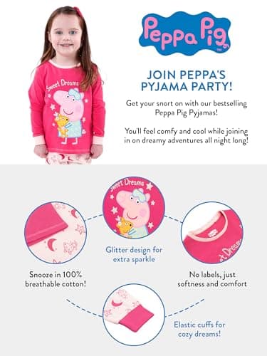 Peppa Wutz Schlafanzug | 100% Baumwolle Schlafanzüge Für Mädchen – Bild 4