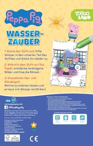 Peppa Pig Wasserzauber - einfach mit Wasser malen: Malbuch mit Wassertankstift für Kinder ab 3 Jahren – Bild 3