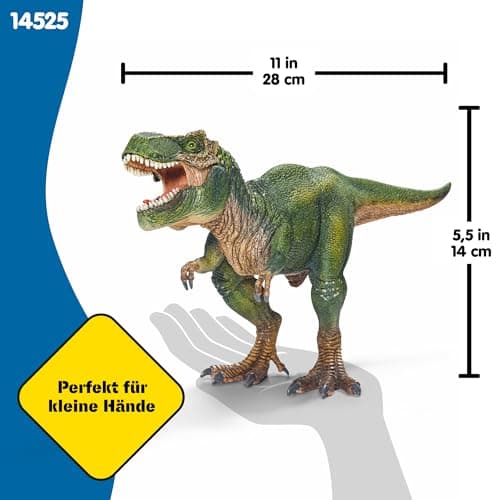 SCHLEICH Dinosaurs | Tyrannosaurus Rex 14525 | detailgetreuer Dino mit beweglichem Kiefer | tolles Geschenk für Mädchen und Jungen Dinosaurier Spielzeug ab 3 Jahre | 28 x 10 x 14 cm – Bild 3