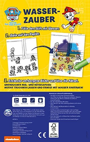 PAW Patrol Wasserzauber - einfach mit Wasser malen: Malbuch mit nachfüllbarem Wassertankstift für Kinder ab 3 Jahren – Bild 3