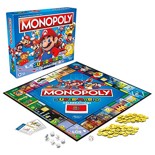 Monopoly E9517100 Super Mario Celebration Brettspiel für Super Mario Fans ab 8 Jahren, mit Soundeffekten aus dem Videospiel – Bild 3