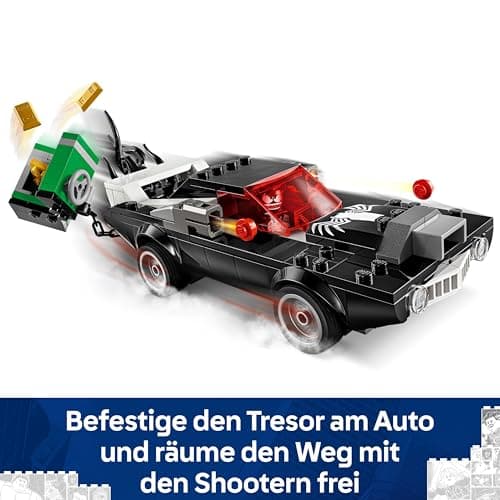 LEGO | Marvel Spider-Man Mech vs. Venom Muscle Car - Auto Spielzeug mit 3 Superhelden Minifiguren - Modellauto mit Shootern  – Bild 6