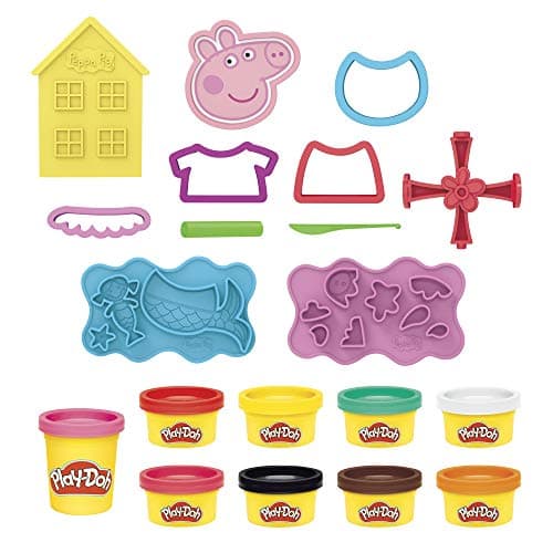 Play-Doh Peppa Wutz Stylingset mit 9 Dosen und 11 Accessoires, Peppa Wutz Spielzeug für Kinder ab 3 Jahren, Multicolour – Bild 3