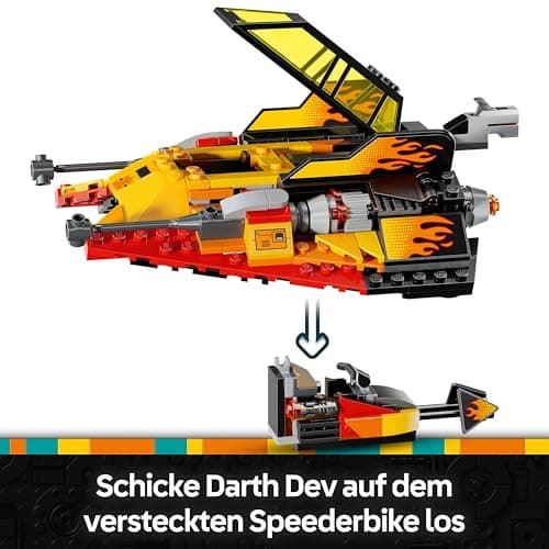 LEGO Star Wars The Force Burner Snowspeeder – Spielzeug zum Bauen und Sammeln mit 3 Minifiguren mit Lichtschwertern & Speederbike  – Bild 5