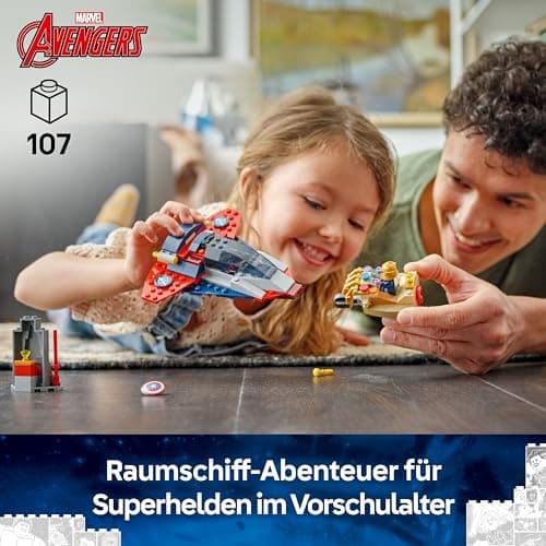 LEGO ǀ Marvel Captain America vs. Thanos - Kinder Spielzeug mit Minifiguren - Kreatives Geschenk für Jungen und Mädchen ab 4 Jahren – Bild 5