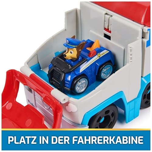 PAW PATROL - Mini-Patroller Pup Squad Teamfahrzeug mit Chase, Transformer Spielzeug mit Startrampe, für Kinder ab 3 Jahren, 25cm – Bild 7