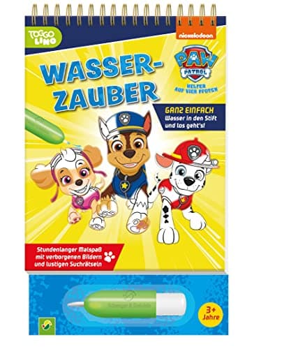 PAW Patrol Wasserzauber - einfach mit Wasser malen: Malbuch mit nachfüllbarem Wassertankstift für Kinder ab 3 Jahren – Bild 2