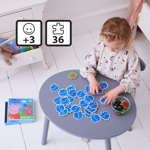 Barbo Toys - Peppa Wutz - Memory Spiel für Kinder ab 3 Jahre - Kinder Kartenspiel mit 36 Karten - Pädagogische Kinderspiele - Peppa Pig - Lernspiele ab 3 Jahren – Bild 3