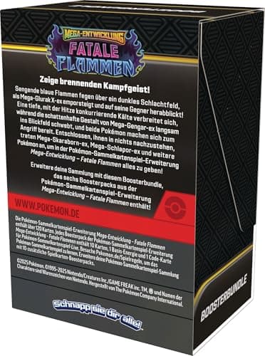 Pokémon-Sammelkartenspiel: Boosterbundle Mega-Entwicklung – Fatale Flammen (6 Boosterpacks) – Bild 4