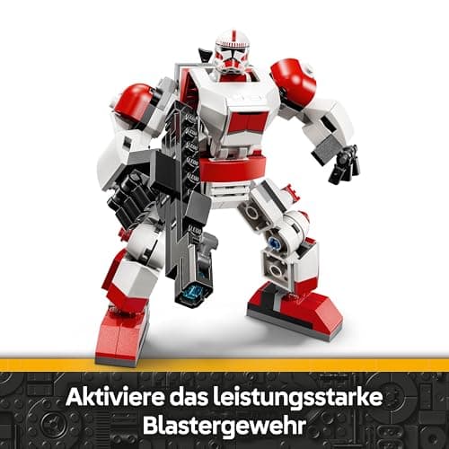 LEGO Star Wars Klon-Schocktruppen Mech - Bewege­liche Actionfigur mit Blastergewehr & Minifigur – Bild 4
