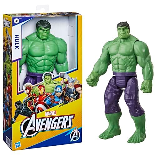 Marvel Avengers Titan Hero Serie Blast Gear Deluxe Hulk Action-Figur, 30 cm großes Spielzeug, Für Kinder ab 4 Jahren, grün – Bild 2