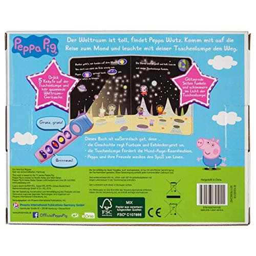 Peppa Pig - Pop-Up-Buch mit Taschenlampe - Bilderbuch mit 5 lustigen Geräuschen: Interaktives Buch und Taschenlampe mit 5 lustigen Geräuschen – Bild 3