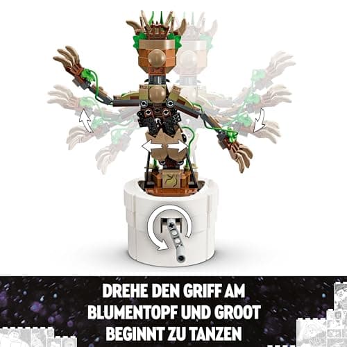 LEGO | Marvel Tanzender Groot - Animierte Minifigur eines Charakters aus Guardians of The Galaxy - Interaktives Spielset  – Bild 5