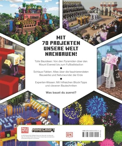 Das offizielle Minecraft Ideen Buch: Baue unsere Welt in Minecraft nach! Über 70 coole Bauideen - von den Pyramiden bis zur ISS. Für Minecraft-Fans ab 8 Jahren – Bild 2