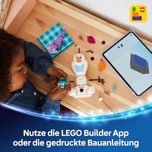 LEGO ǀ Disney Frozen Picknickspaß mit Olaf und Bruni - Schneemann Figur mit Picknickdecke und Zubehör - DIY Deko fürs Schlafzimmer  – Bild 6