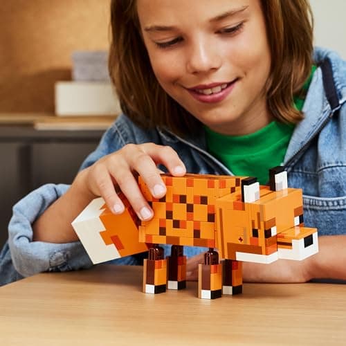 LEGO Minecraft Der Fuchs - 3D-Puzzle Tierfigur mit Zubehör - Gaming Deko für Schlafzimmer oder Gaming Raum  – Bild 2
