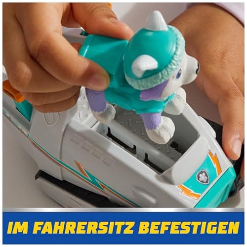 PAW PATROL - Everest-Figur mit Schneemobil-Rettungsfahrzeug, stabiles Basis-Fahrzeug , authentisches Spielzeug zur Serie für Kinder ab 3 Jahren – Bild 7