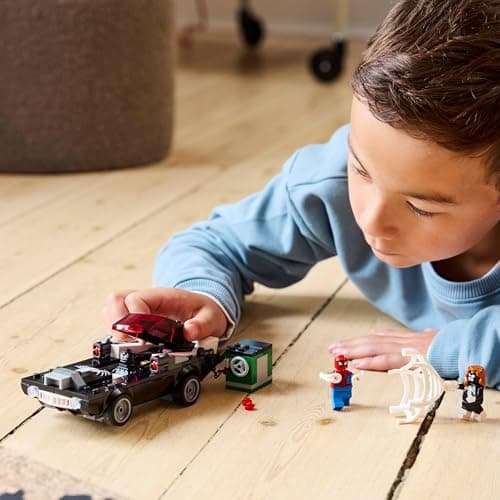LEGO | Marvel Spider-Man Mech vs. Venom Muscle Car - Auto Spielzeug mit 3 Superhelden Minifiguren - Modellauto mit Shootern  – Bild 2