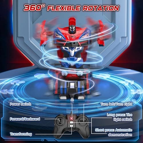 Spider Transform Ferngesteuertes Auto - 1:18 Roboter RC Auto mit One-Key Transformation & 360° Drehung – Bild 6