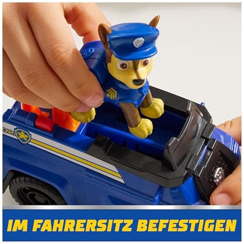 PAW PATROL Chase-Figur mit Polizei-Fahrzeug, stabiles Basis-Fahrzeug, authentisches Spielzeug zur Serie für Kinder ab 3 Jahren – Bild 6
