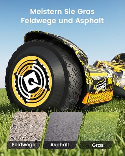 Gyroor G13 Hoverboard für Kinder , All-Terrain Offroad Hoverboard,Musikplayer, LED-Lichter – Bild 4
